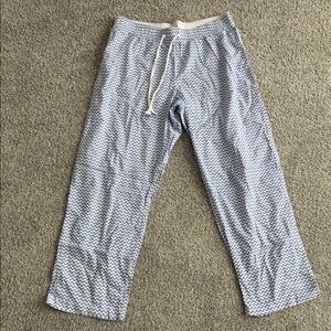 GAP Women's Blue Chevron Pajama Pants